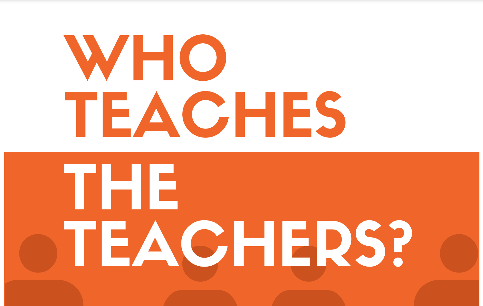UC Schools of Education Report: Who Teaches the Teachers?